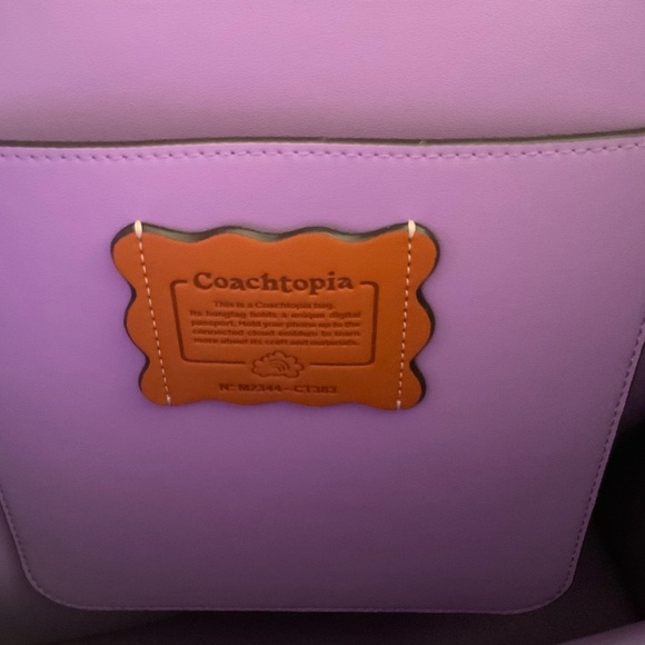 NWT COACH COACHTOPIA LEATHER CLOUD TOTE - Picture 11 of 12